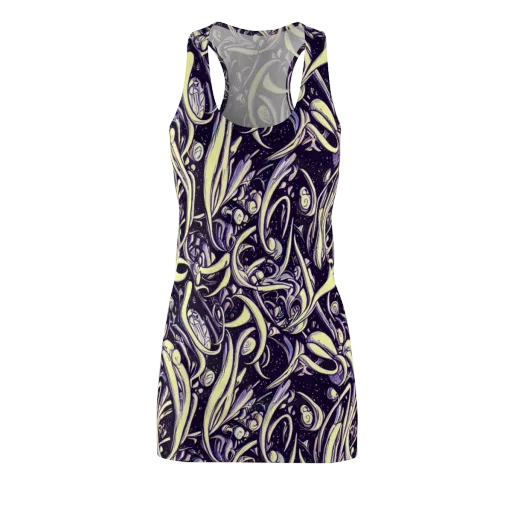 Ivory Orbit on a Racerback Dress
