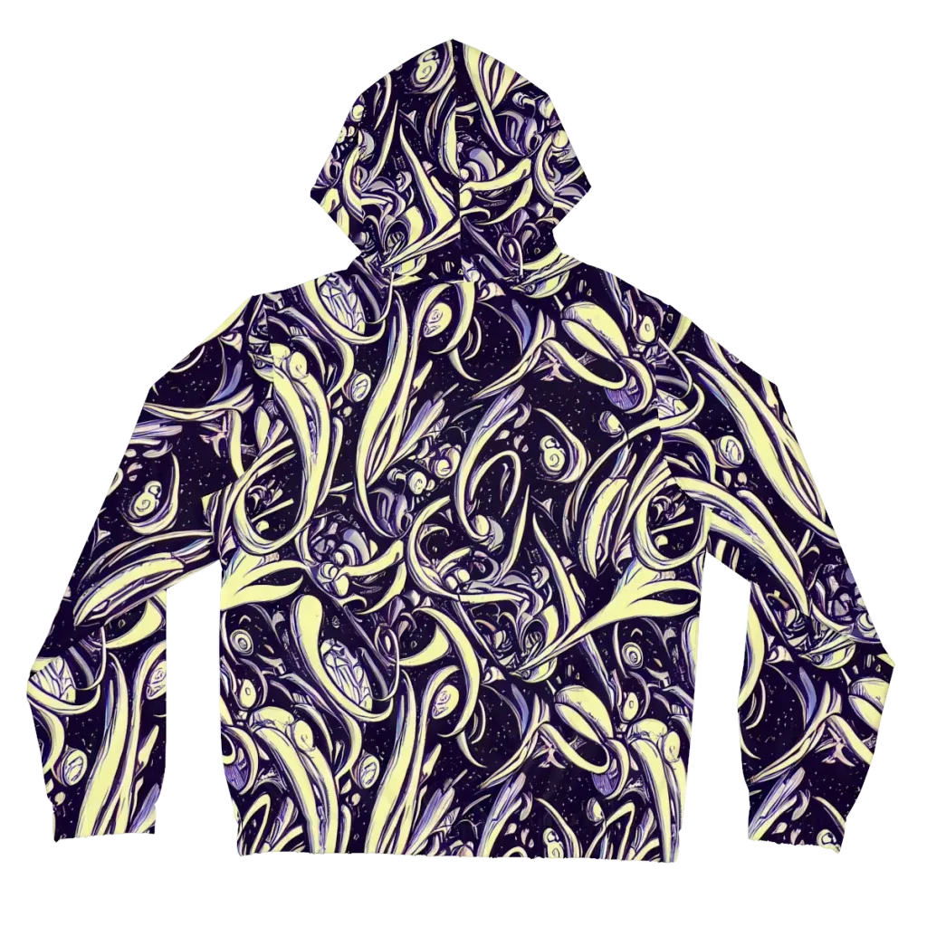 Ivory Orbit on Women's Full-Zip Hoodie — Back