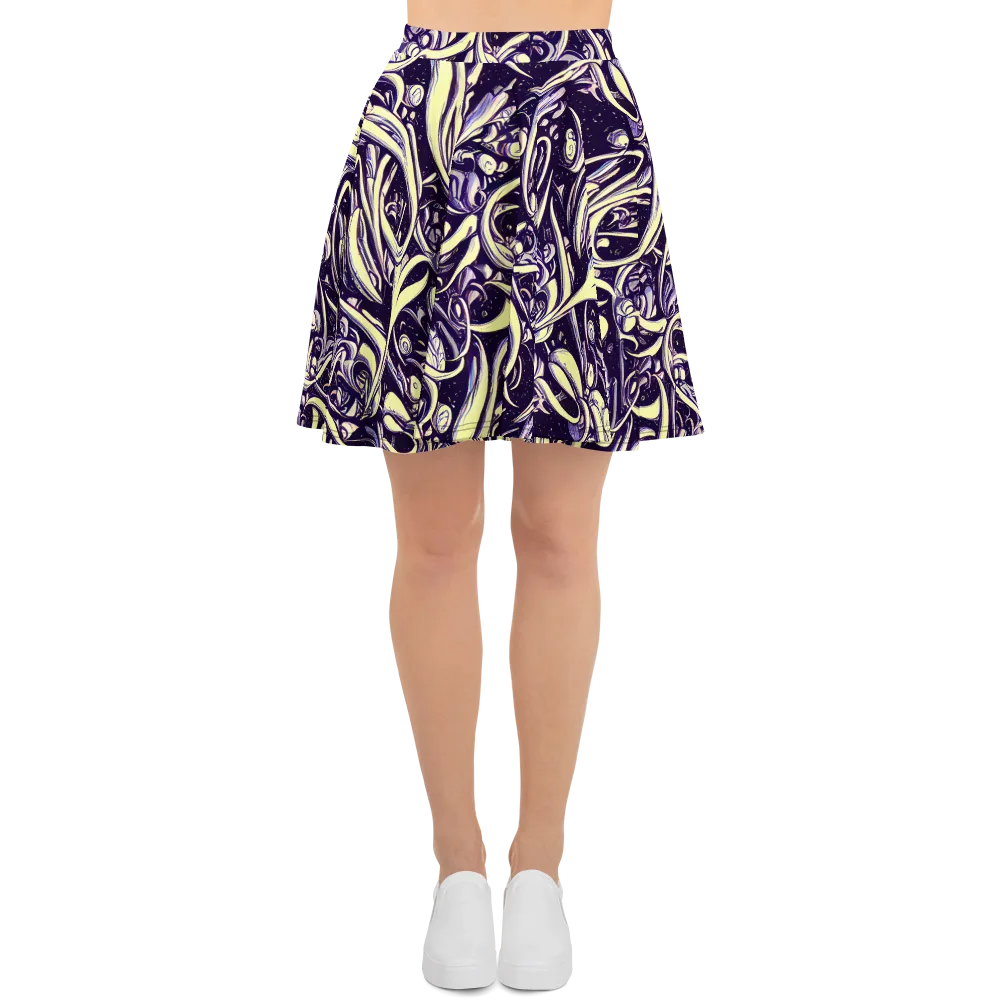 Ivory Orbit on Skater Skirt — Front
