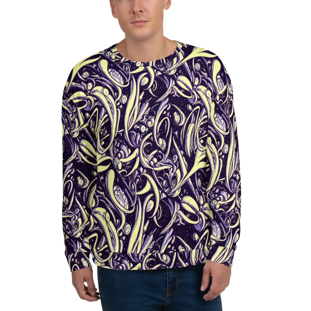 Ivory Orbit on Sweatshirt — Front