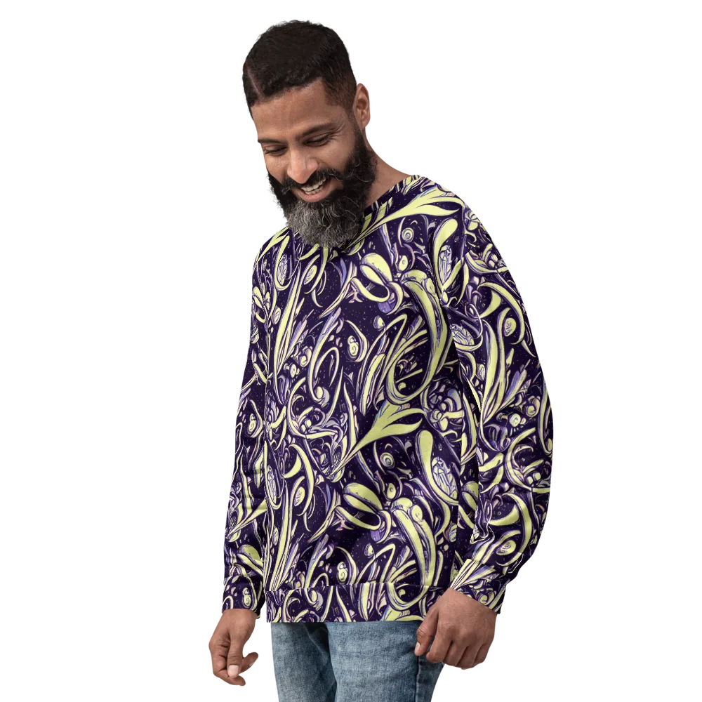 Ivory Orbit on Sweatshirt — Left Front
