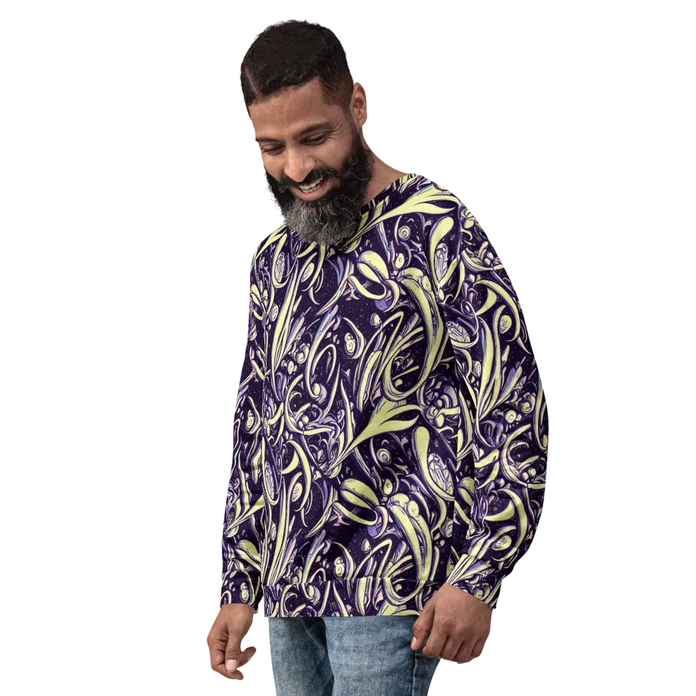 Ivory Orbit on Sweatshirt — Left Front