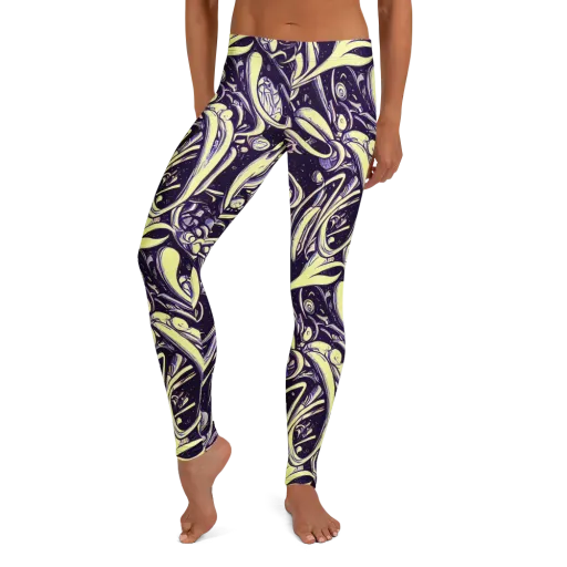 Ivory Orbit on a Leggings