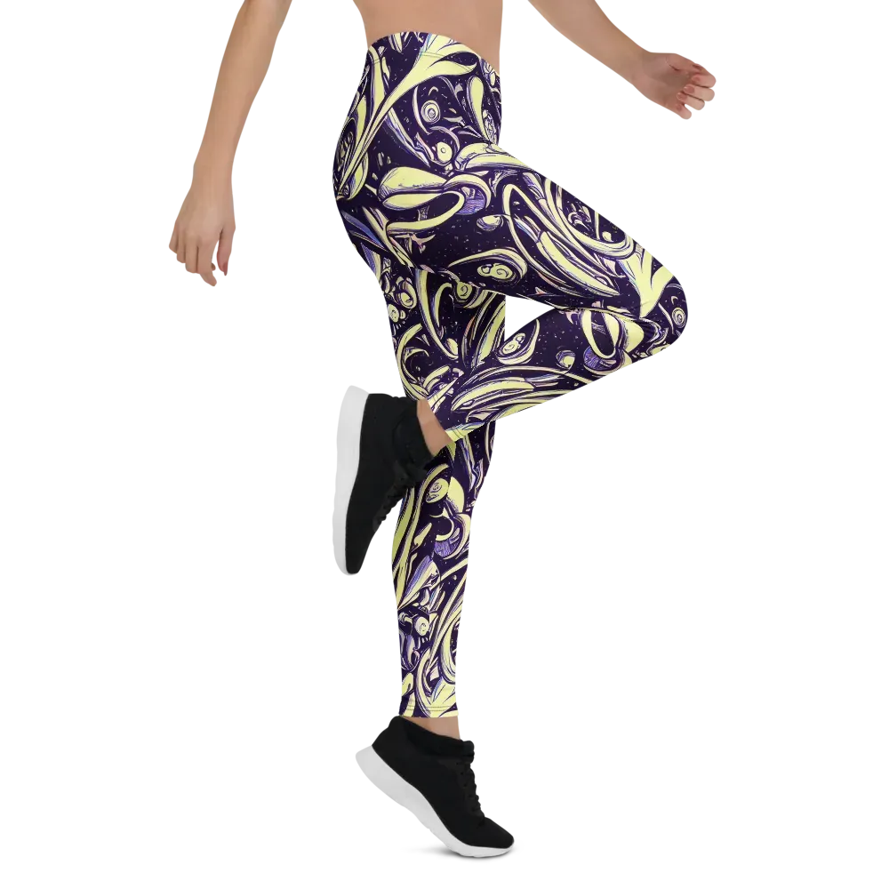 Ivory Orbit on Leggings — Right