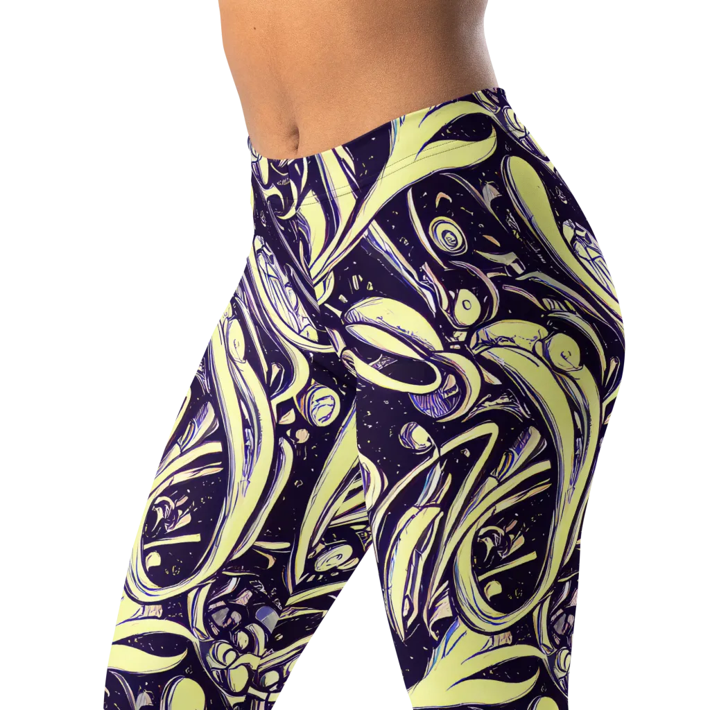 Ivory Orbit on Leggings — Left Front