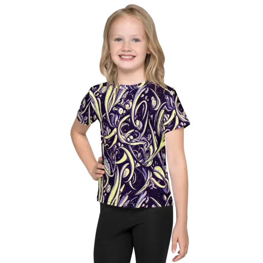 Ivory Orbit on a Kids Crew Neck T-Shirt