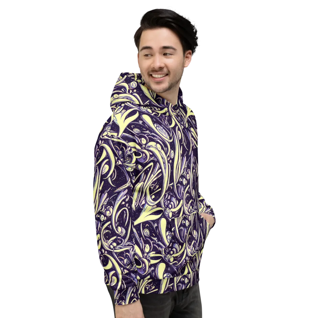 Ivory Orbit on Hoodie — Right