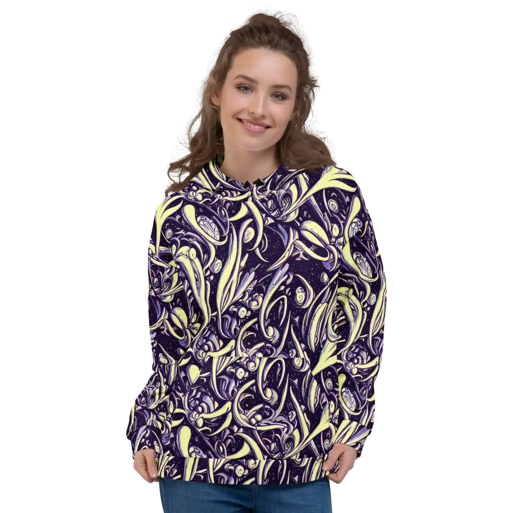 Ivory Orbit on Hoodie — Front
