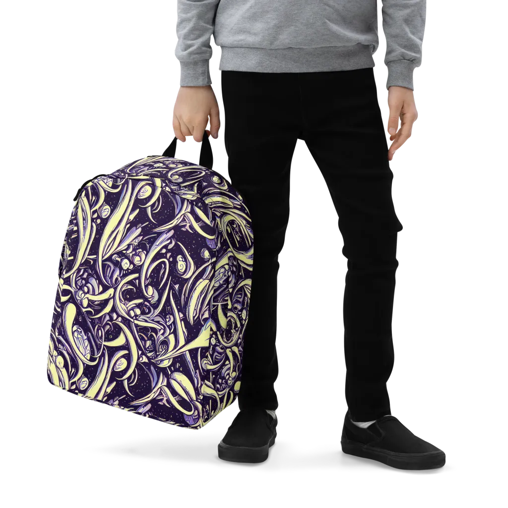 Ivory Orbit on Minimalist Backpack — Zoomed-in