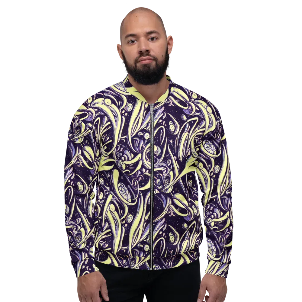 Ivory Orbit on Bomber Jacket — Front