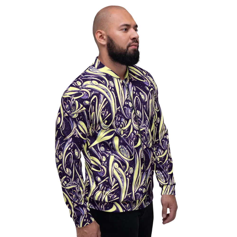 Ivory Orbit on Bomber Jacket — Right
