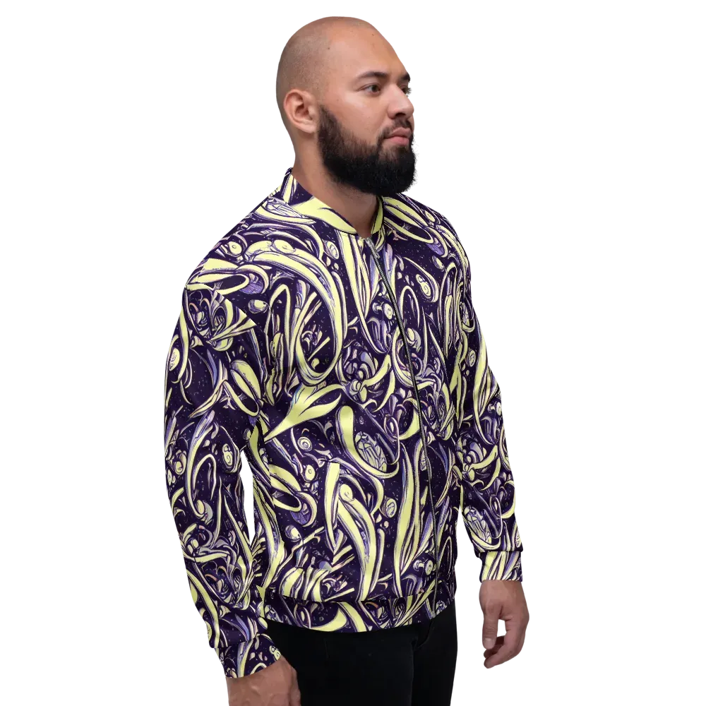 Ivory Orbit on Bomber Jacket — Right