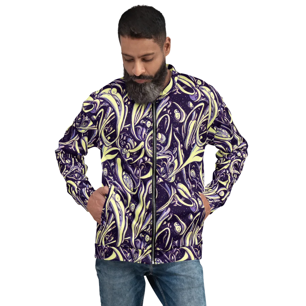 Ivory Orbit on Bomber Jacket — Front
