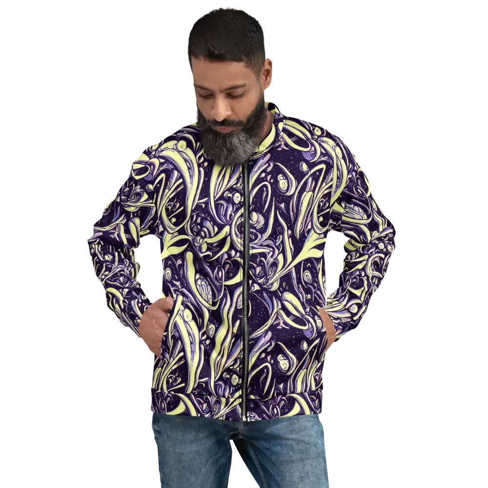 Ivory Orbit on Bomber Jacket — Front