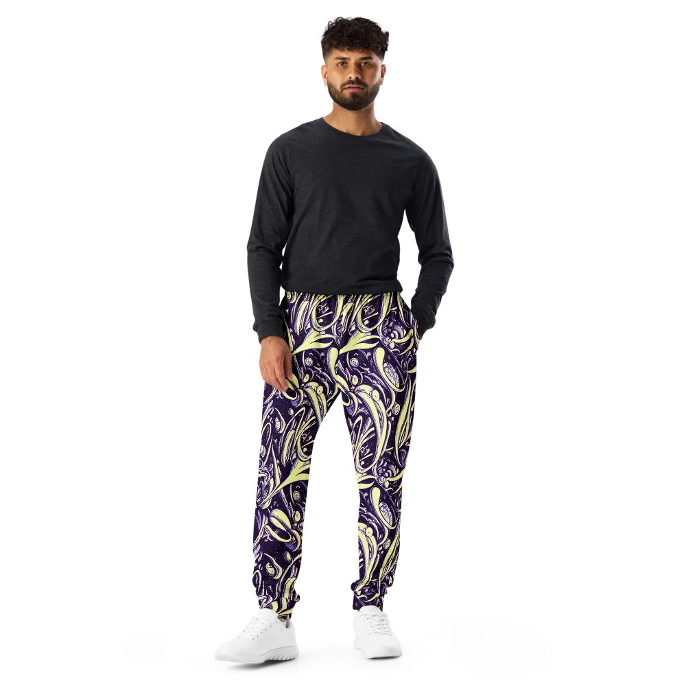 Ivory Orbit on Men's Joggers — Front