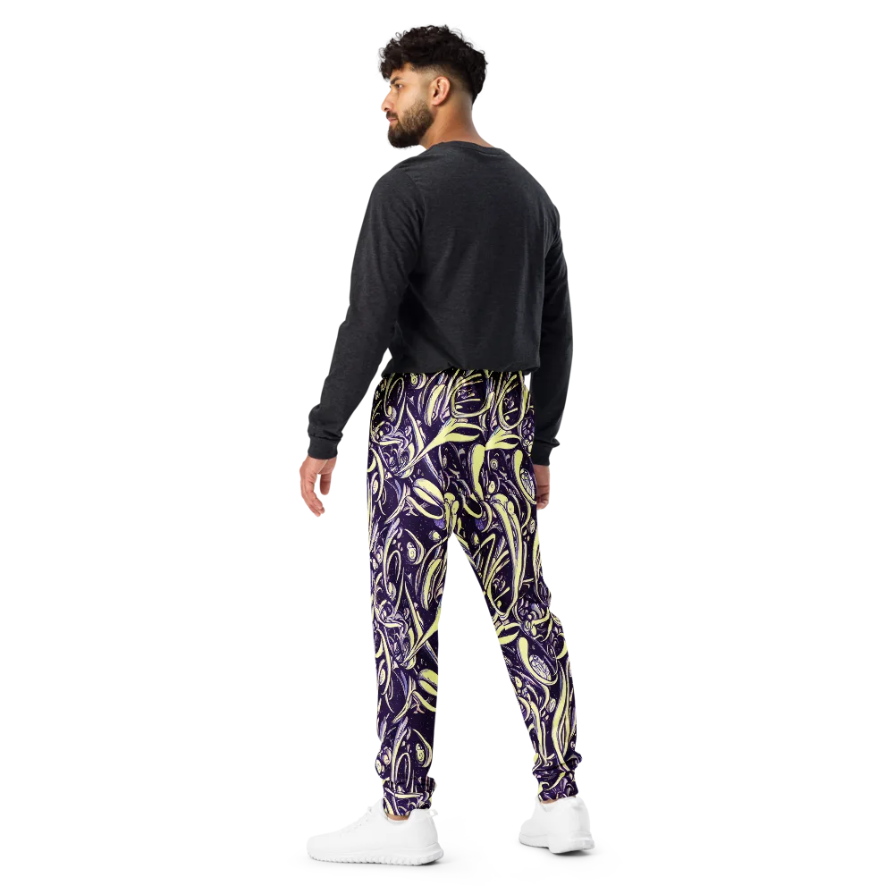 Ivory Orbit on Men's Joggers — Back