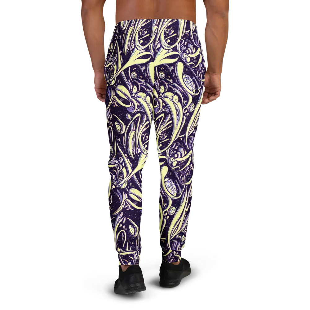 Ivory Orbit on Men's Joggers — Back