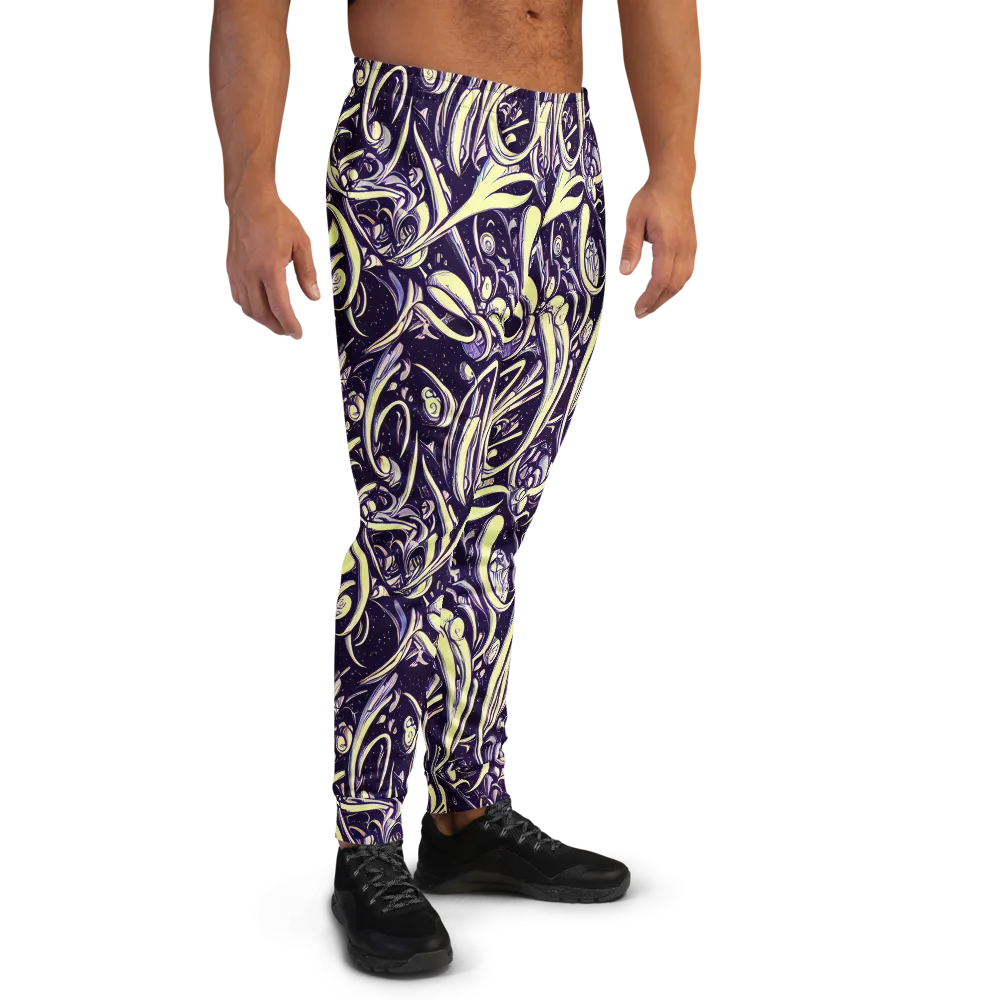 Ivory Orbit on Men's Joggers — Right