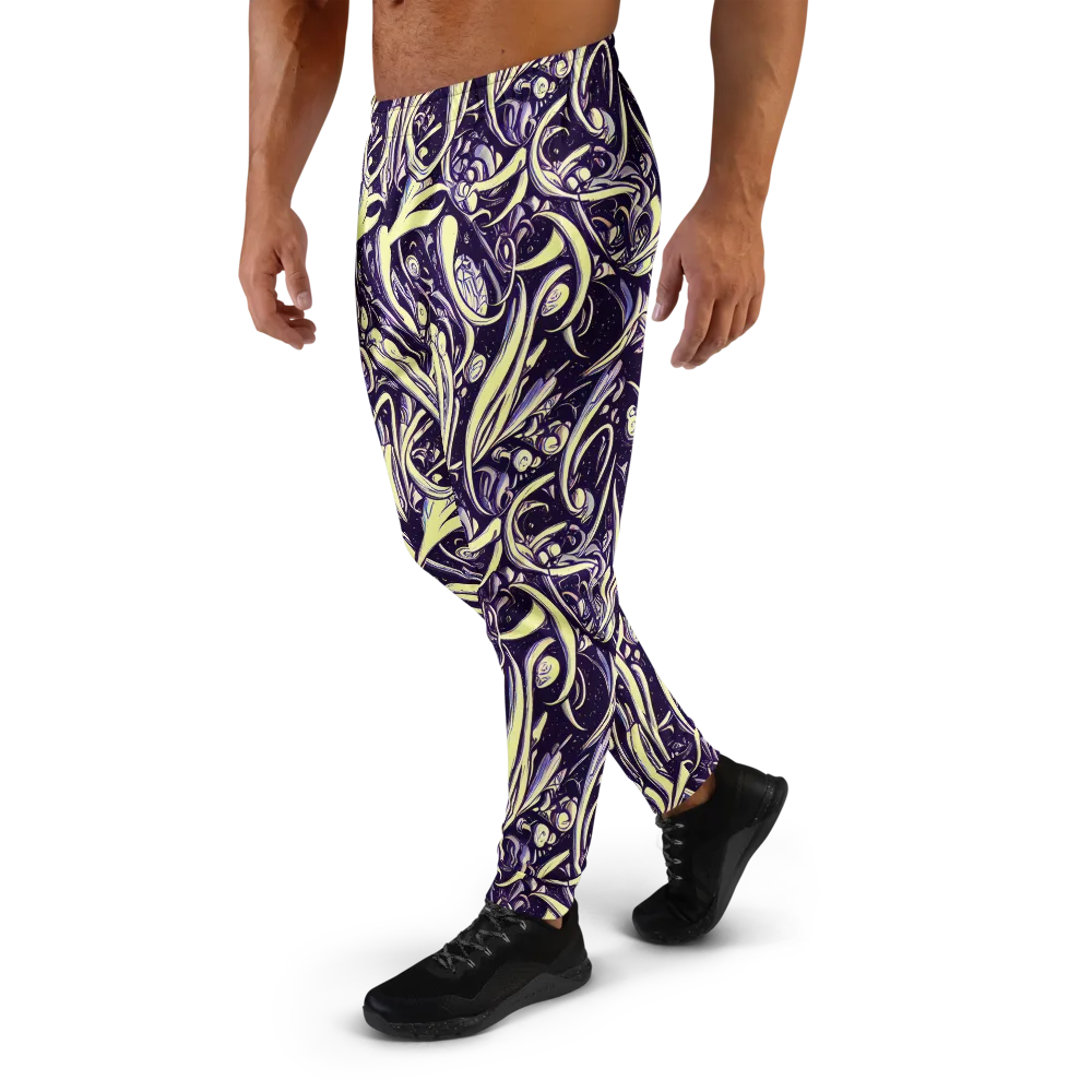 Ivory Orbit on Men's Joggers — Left