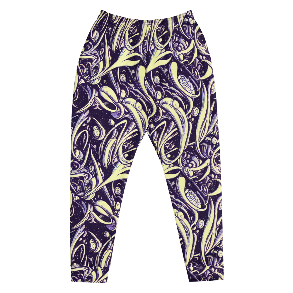 Ivory Orbit on Men's Joggers — Front