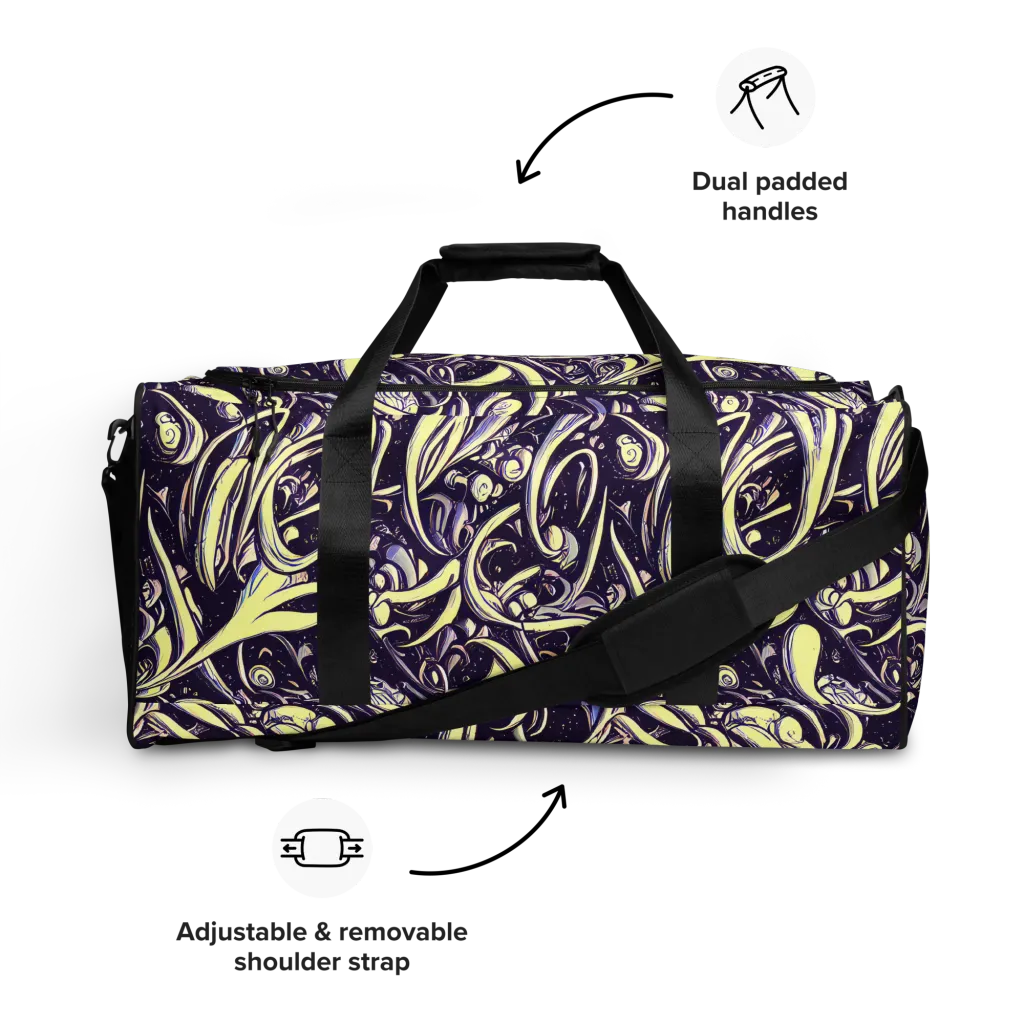Ivory Orbit on Duffle Bag — Front