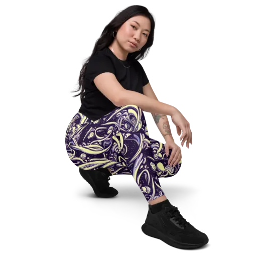 Ivory Orbit on a Leggings with Pockets