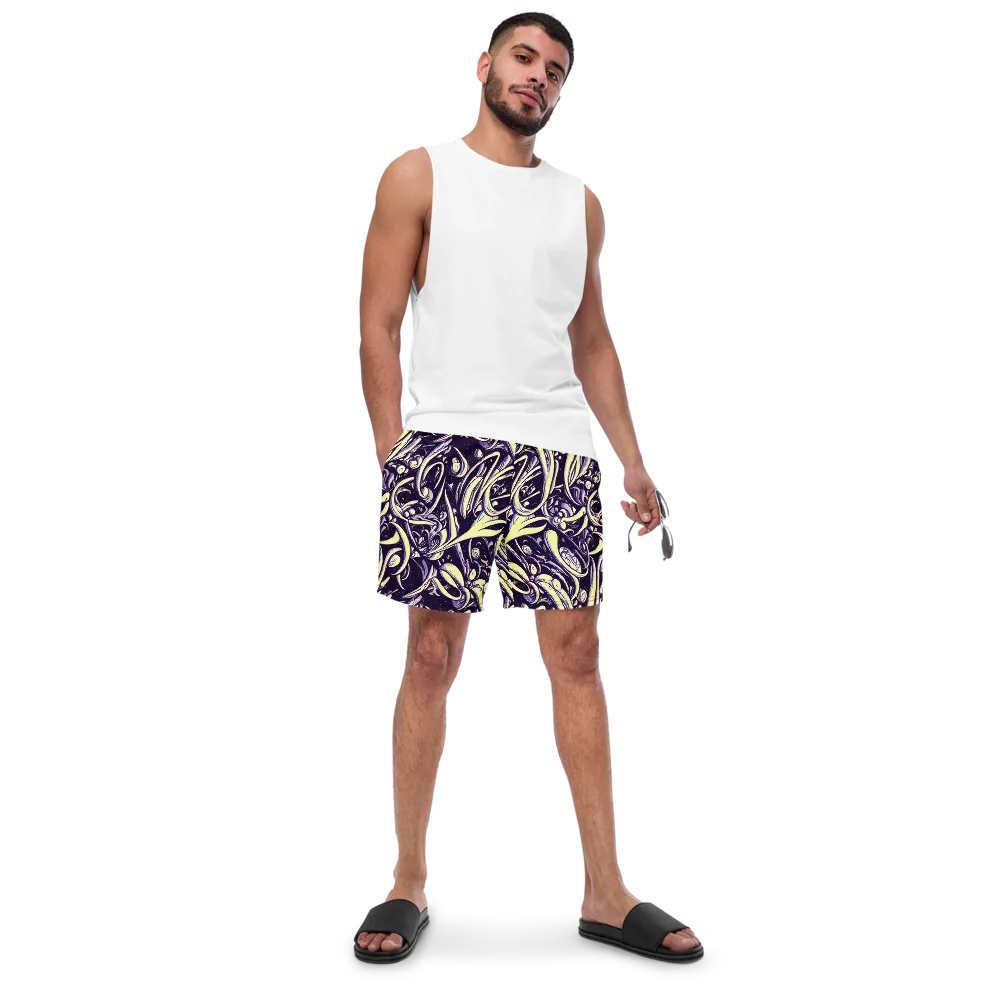 Ivory Orbit on Swim Trunks — Front