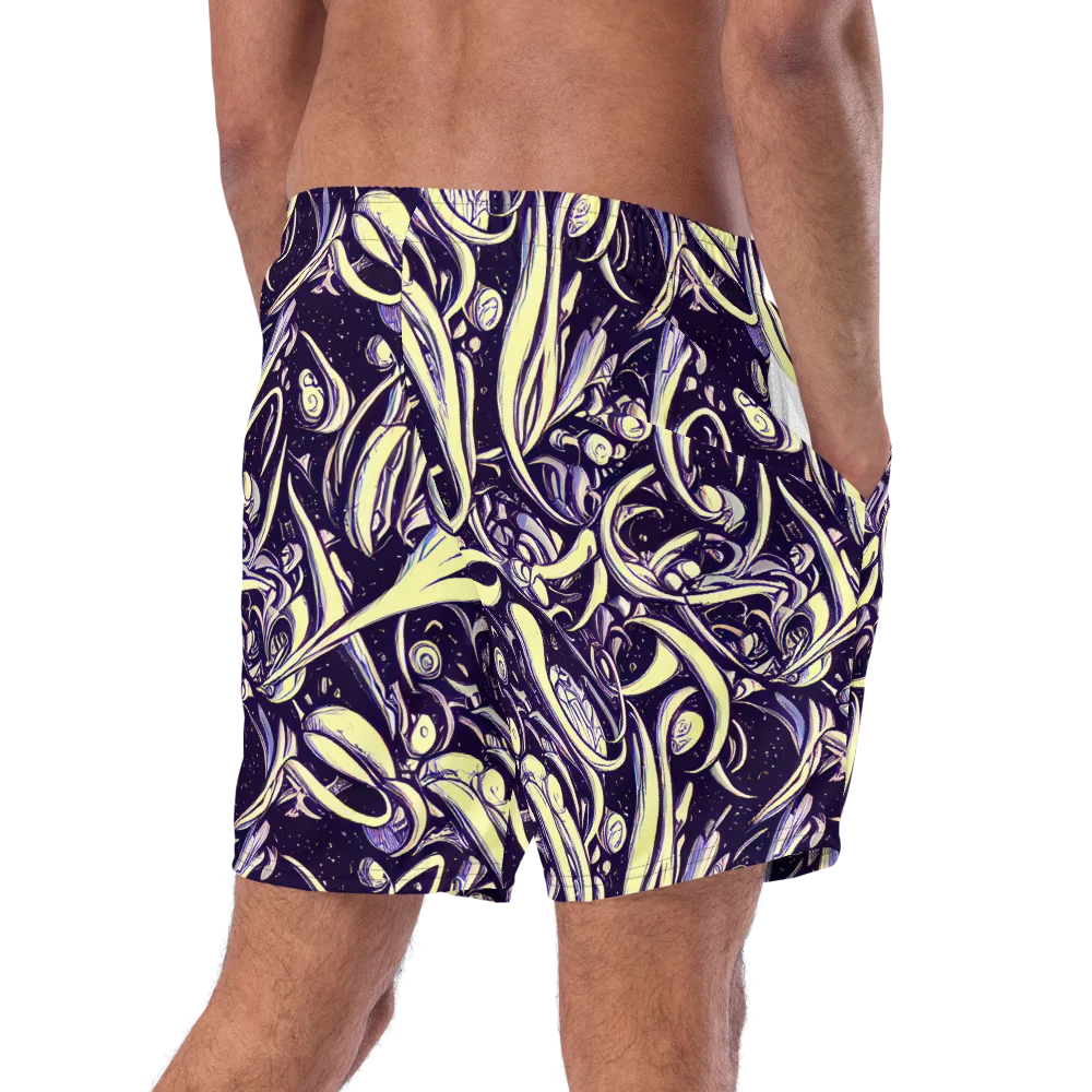 Ivory Orbit on Swim Trunks — Right Back