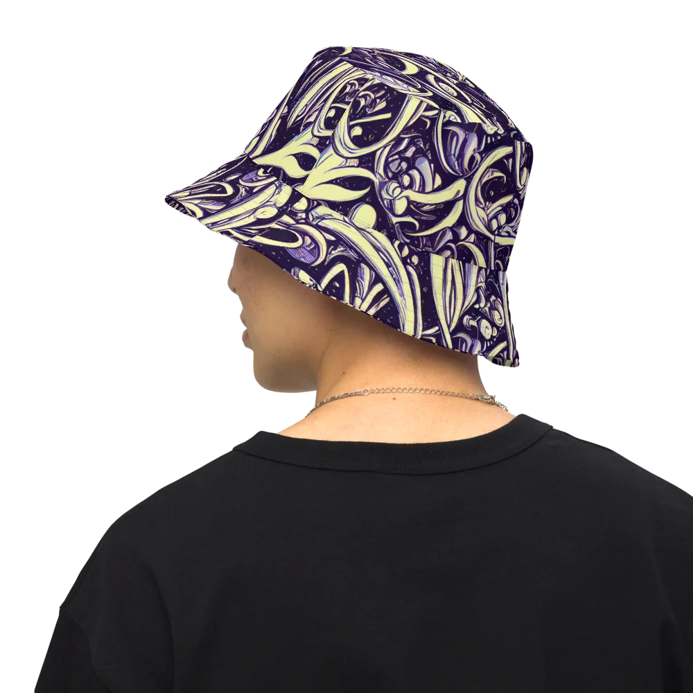 Ivory Orbit on Reversible Bucket Hat — Back Inside