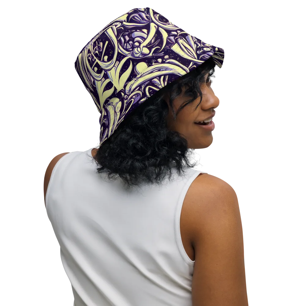 Ivory Orbit on Reversible Bucket Hat — Right Outside