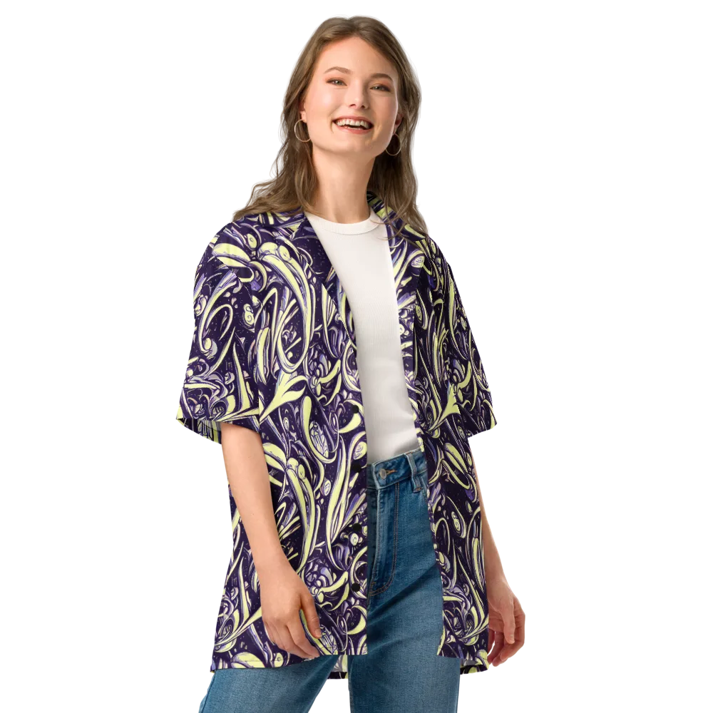 Ivory Orbit on Button Shirt — Front