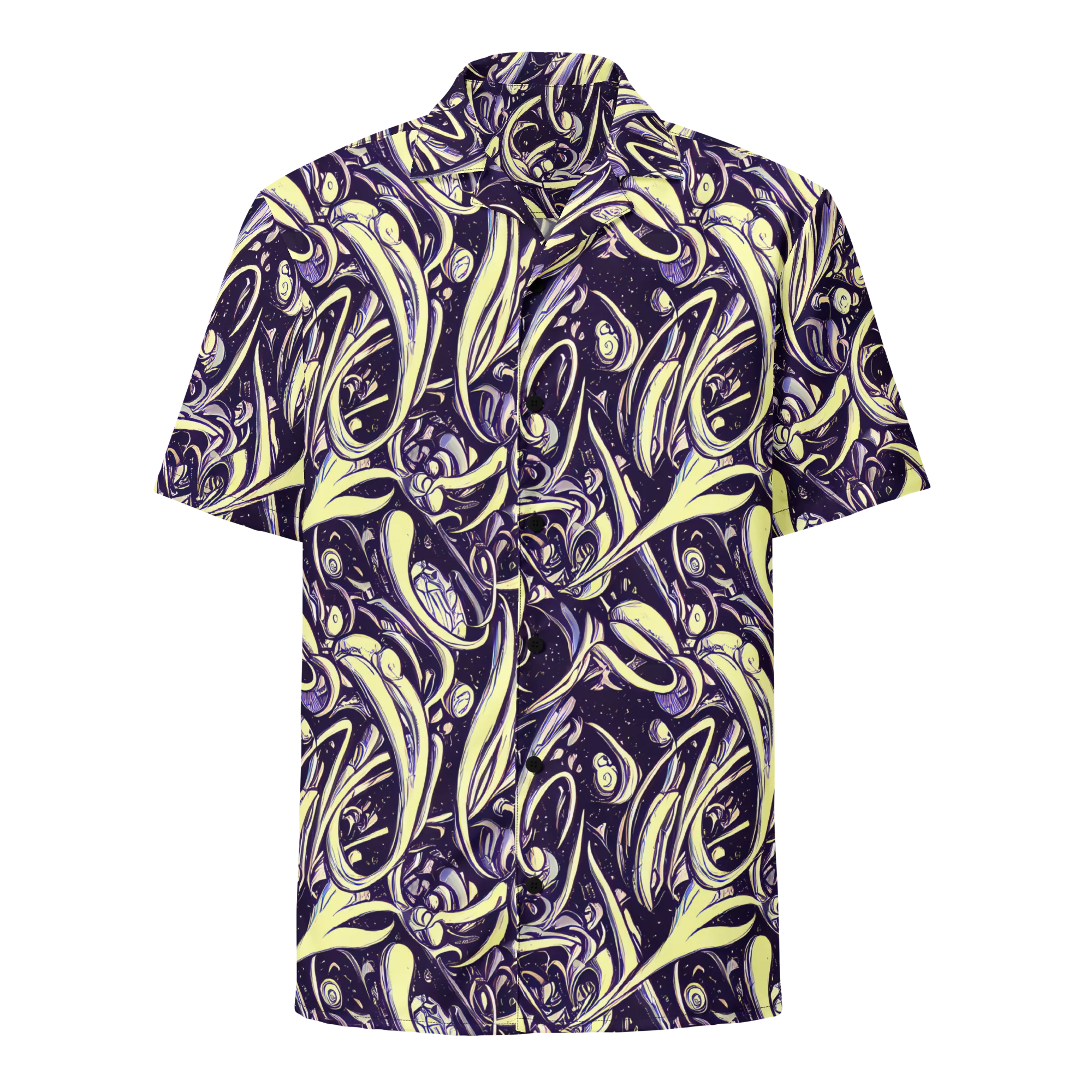 Ivory Orbit on Button Shirt — Front