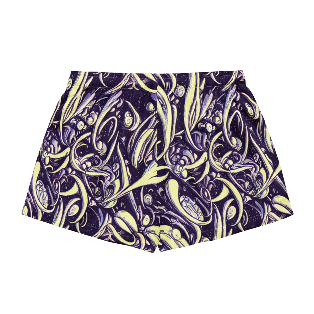 Ivory Orbit on Women's Pajama Shorts — Back