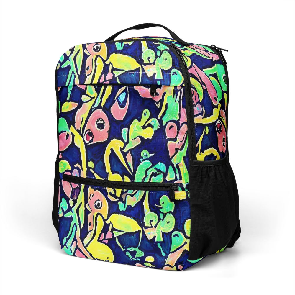 Abyssal Pop on Utility Backpack — Left Front