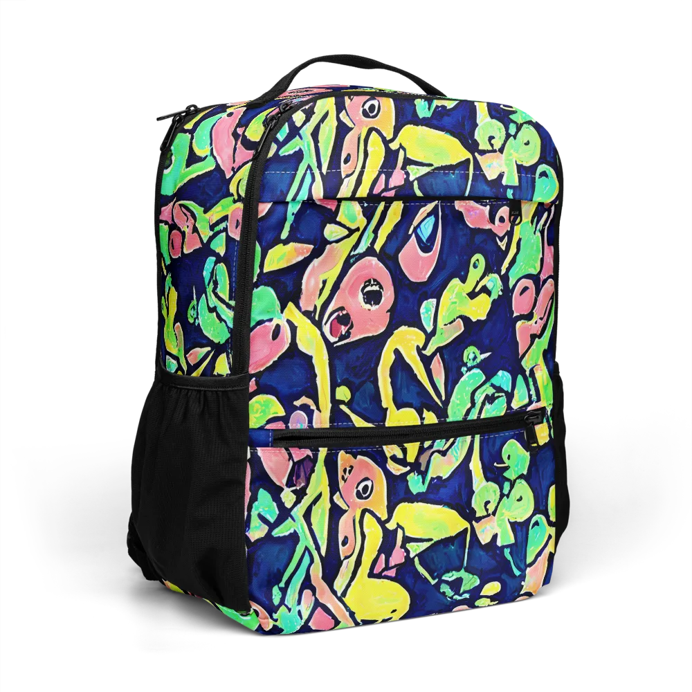 Abyssal Pop on Utility Backpack — Right Front
