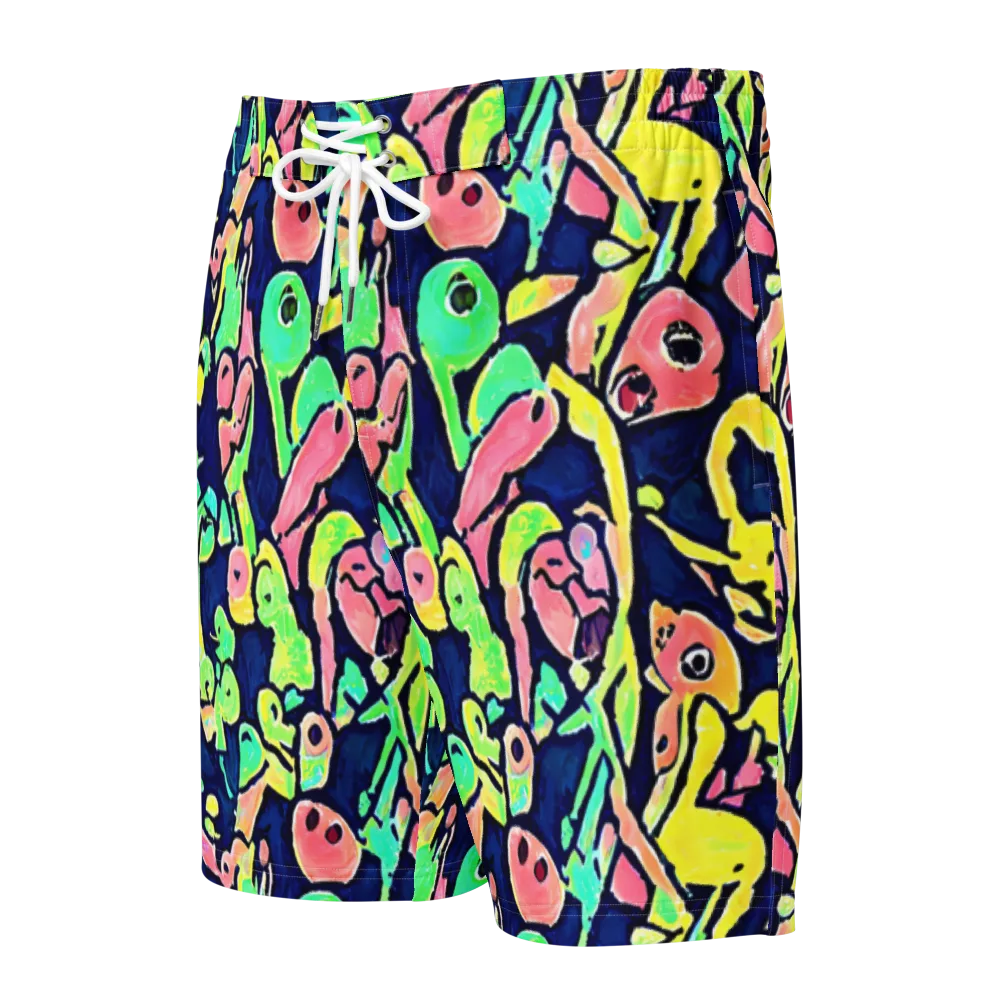 Abyssal Pop on Men's Board Shorts — Front