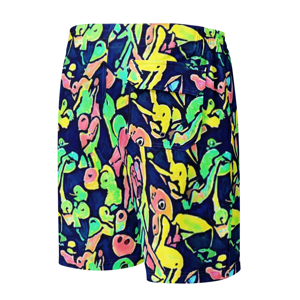 Abyssal Pop on Men's Board Shorts — Back