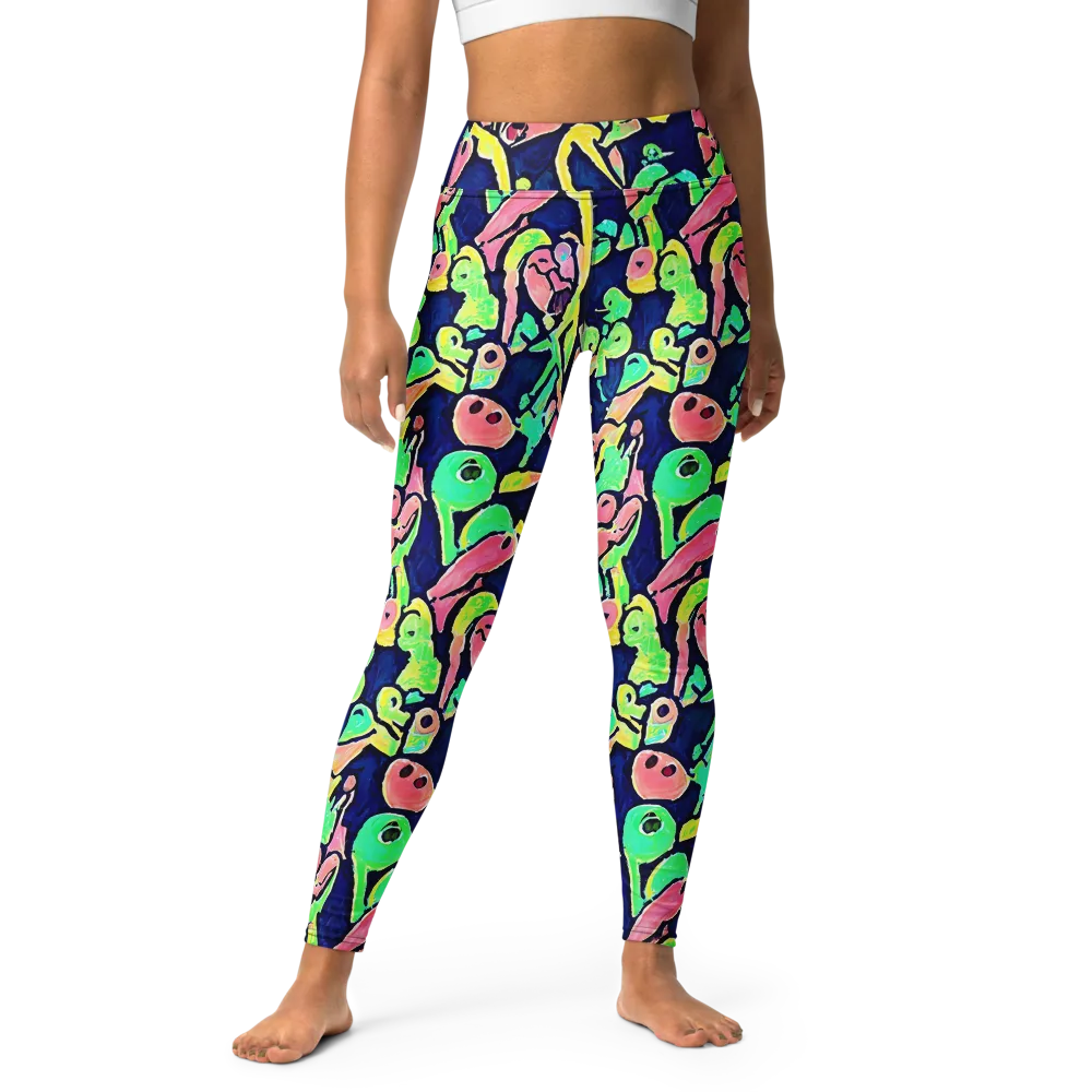 Abyssal Pop on Yoga Leggings — Front