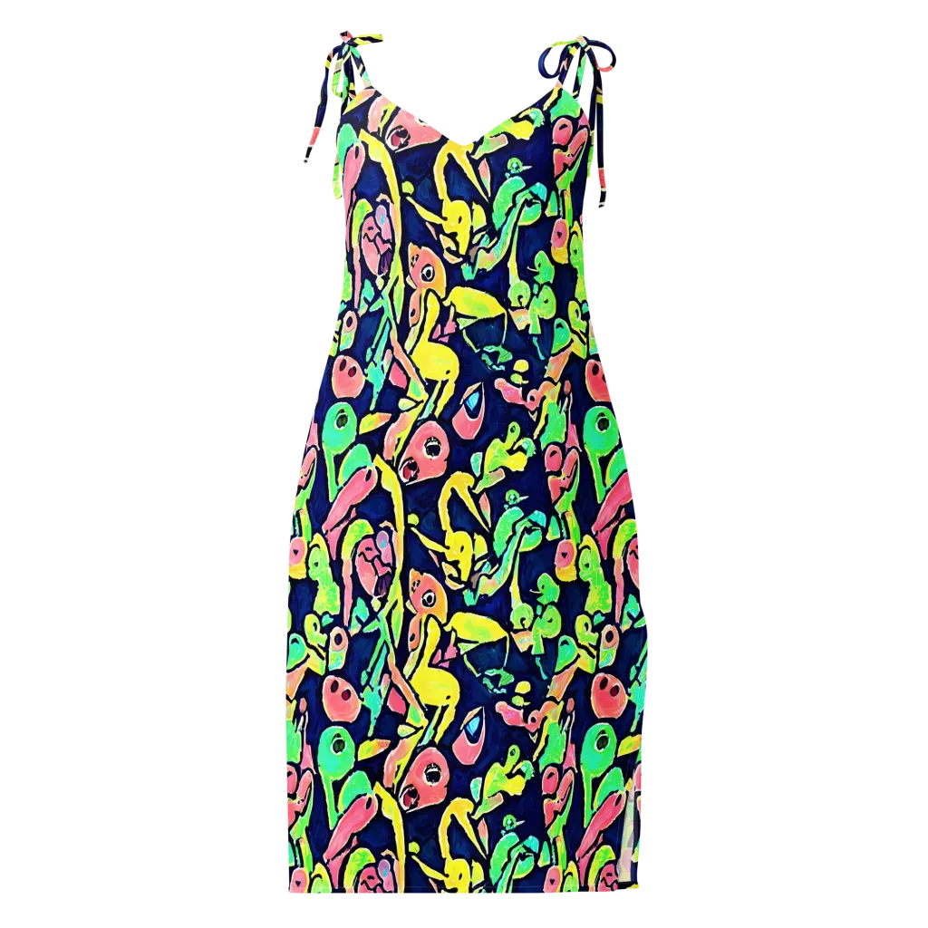 Abyssal Pop on Slip Dress — Front