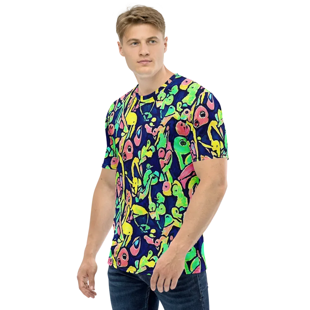 Abyssal Pop on Men's Crew Neck T-Shirt — Left