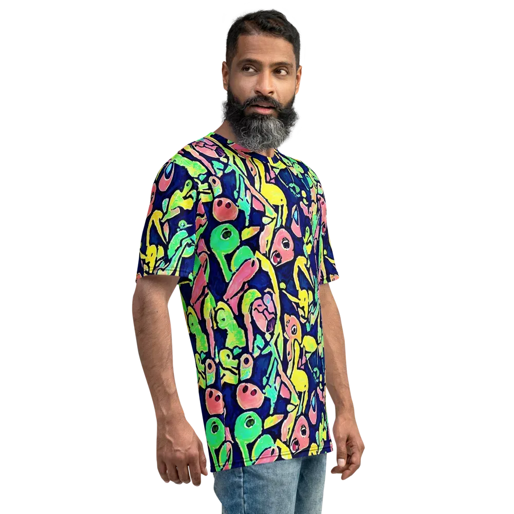 Abyssal Pop on Men's Crew Neck T-Shirt — Right