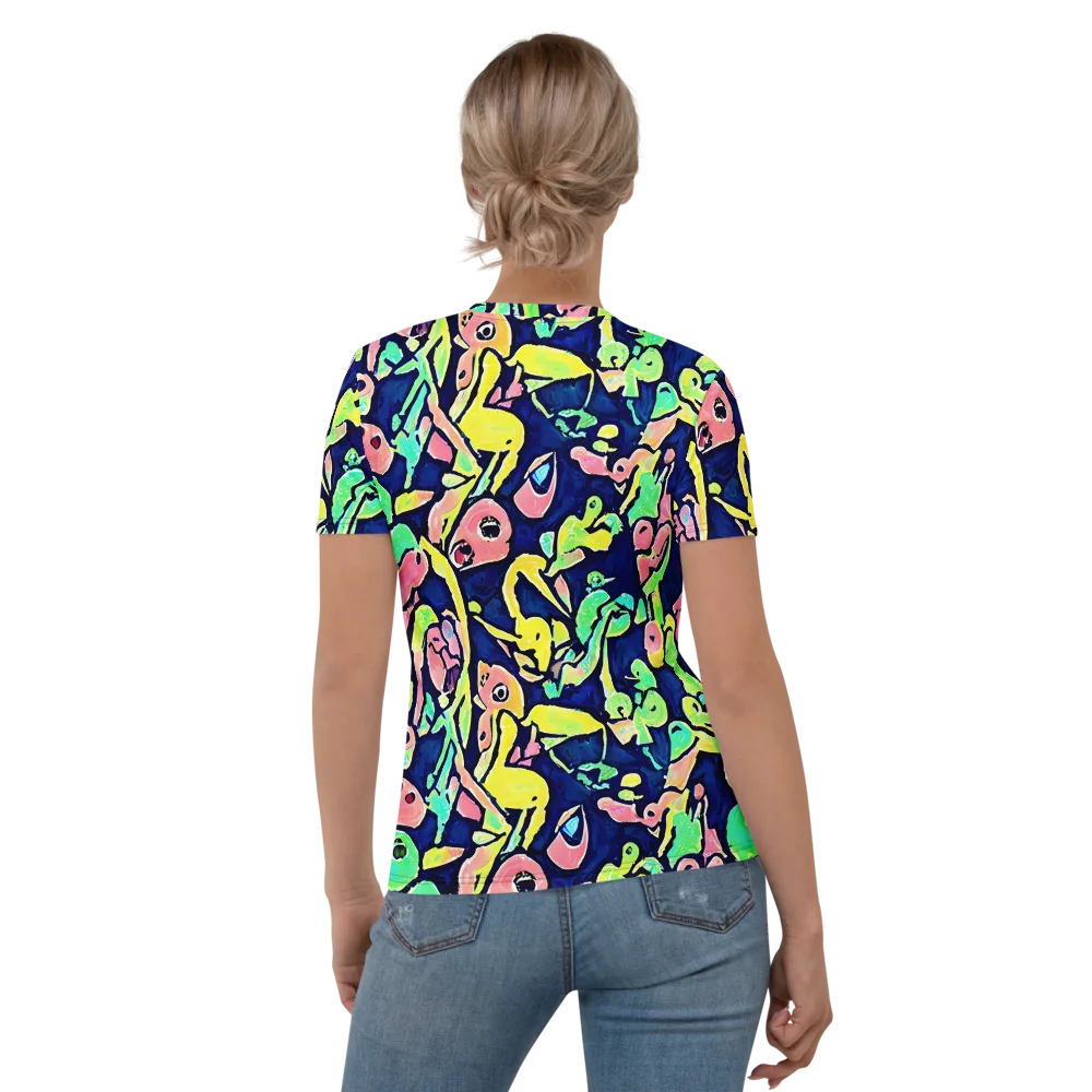 Abyssal Pop on Women's Crew Neck T-Shirt — Back