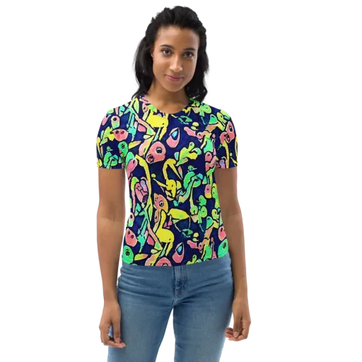 Abyssal Pop on a Women's Crew Neck T-Shirt