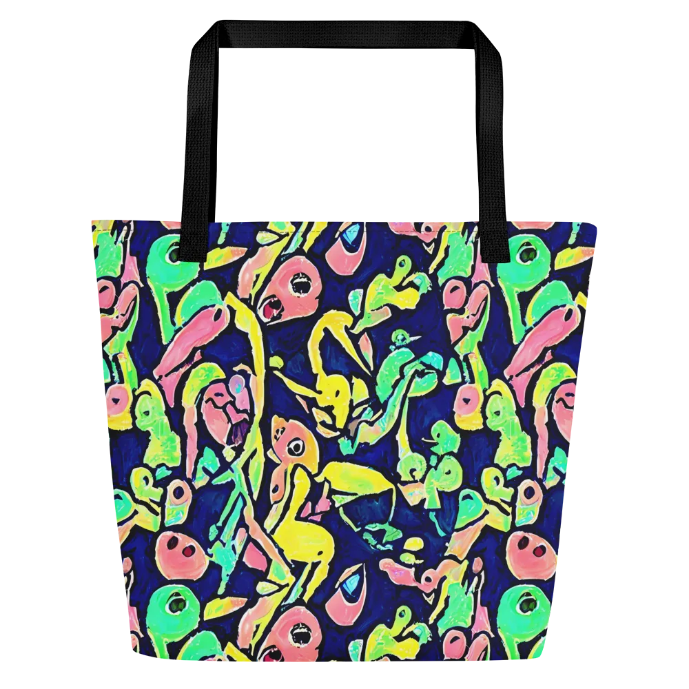 Abyssal Pop on Large Tote Bag W/ Pocket — Front