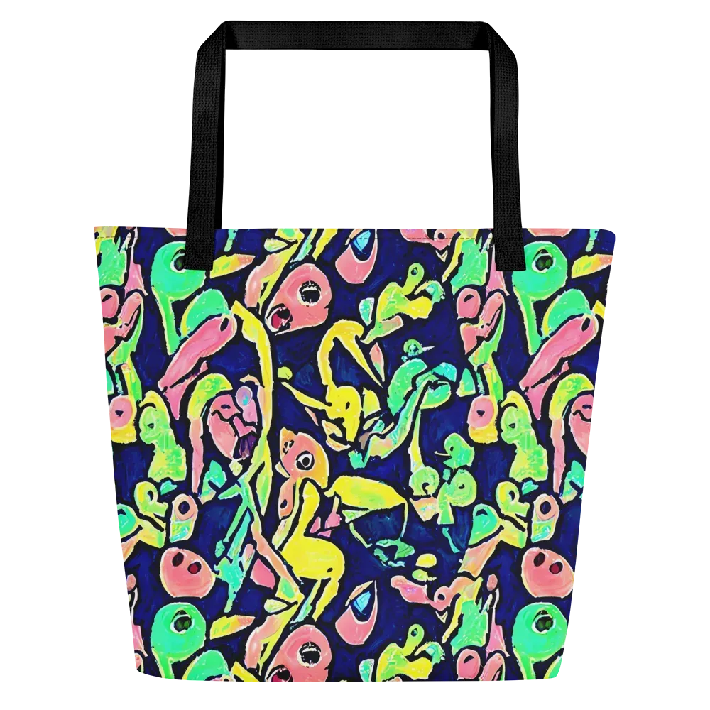 Abyssal Pop on Large Tote Bag W/ Pocket — Front