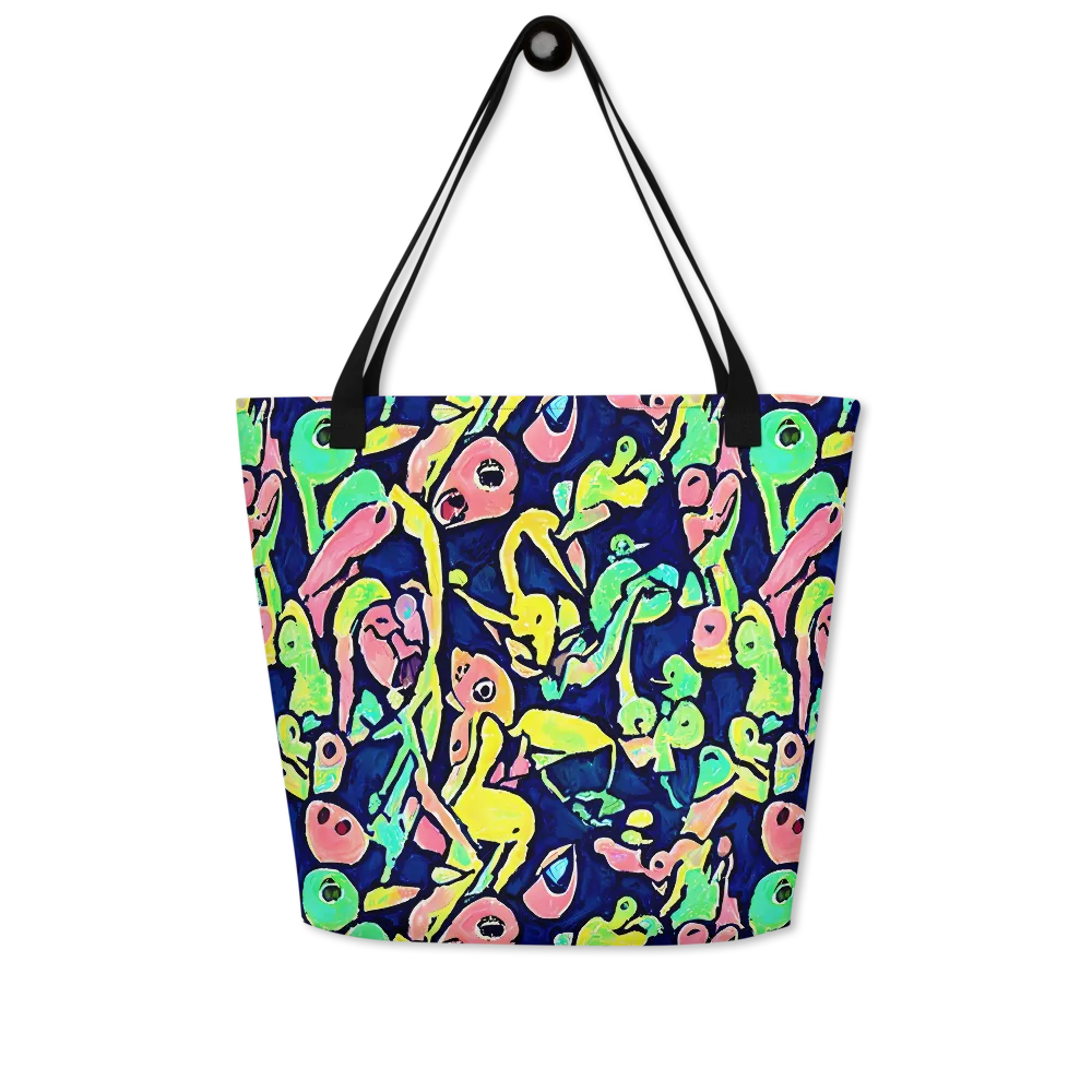 Abyssal Pop on Large Tote Bag W/ Pocket — Front