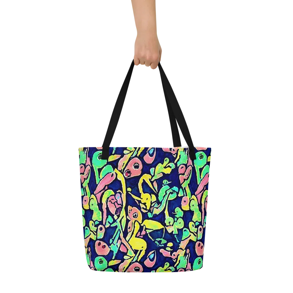 Abyssal Pop on Large Tote Bag W/ Pocket — Front