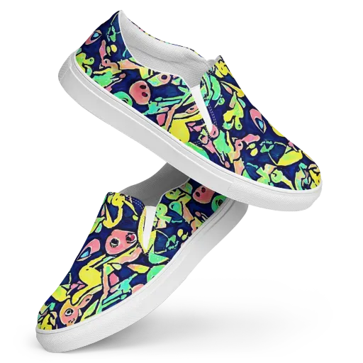 Abyssal Pop on a Women's Slip-On Canvas Shoes