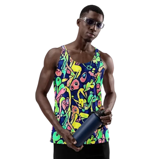 Abyssal Pop on a Men's Tank Top