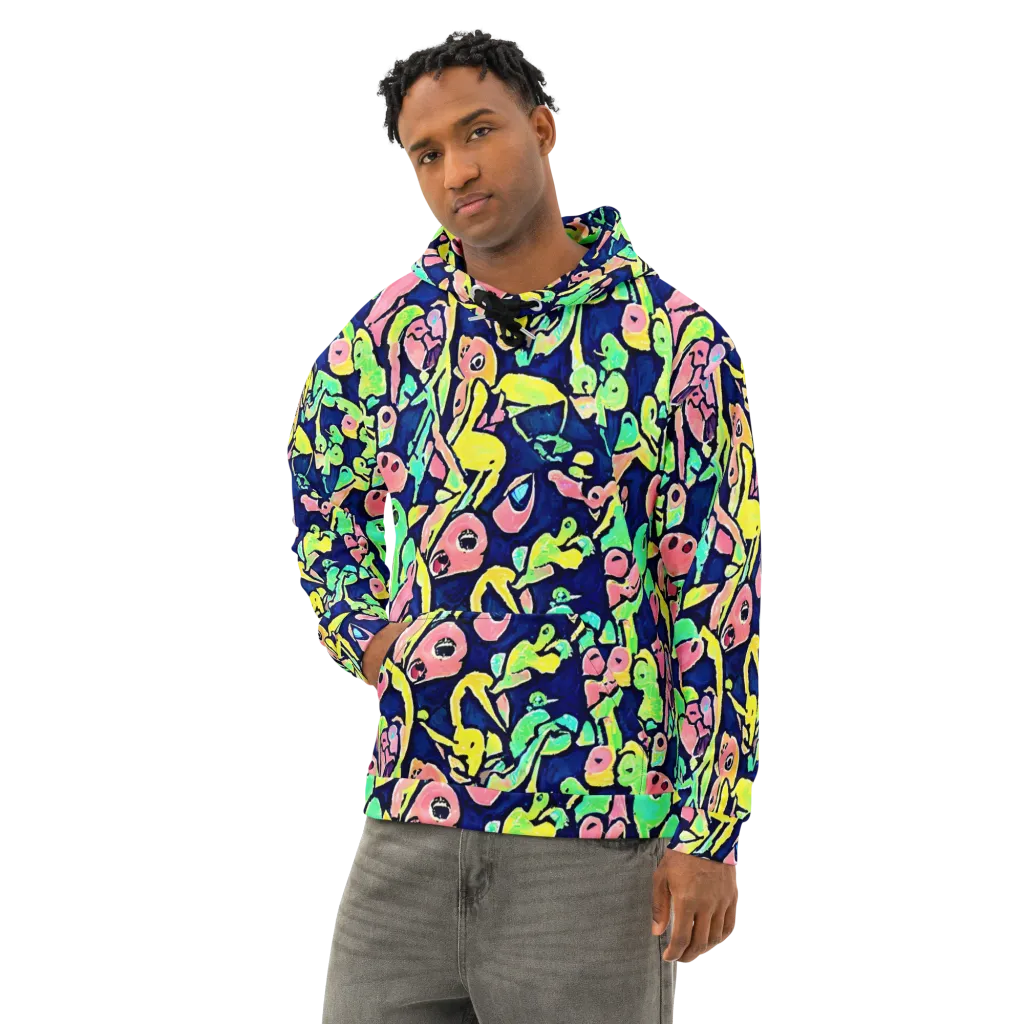 Abyssal Pop on Cotton Hoodie — Left Front